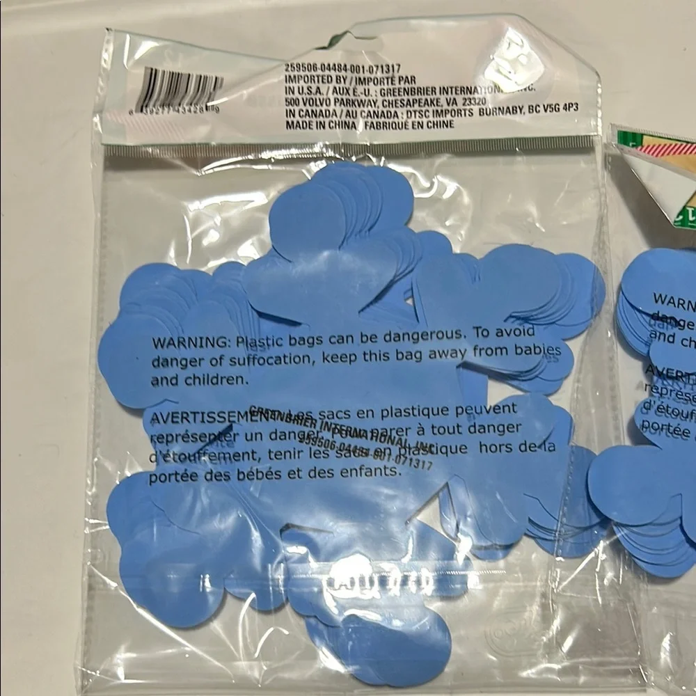 🩶5/$30 Blue 8” Snowflake Foam Sheets Two Sets of 12 Hobby Lobby NEW
